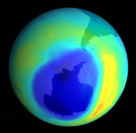 In september 2000 was het gat in de ozonlaag drie keer groter dan de Verenigde Staten