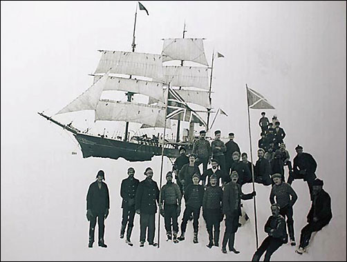 De leden van de Scottish National Antarctic Expedition
