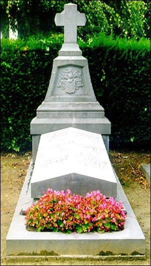 Het graf van Adrien de Gerlache in Brussel